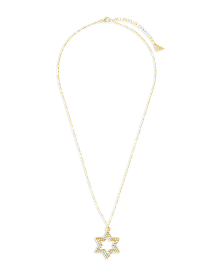 Star of David Pendant - Pave CZ