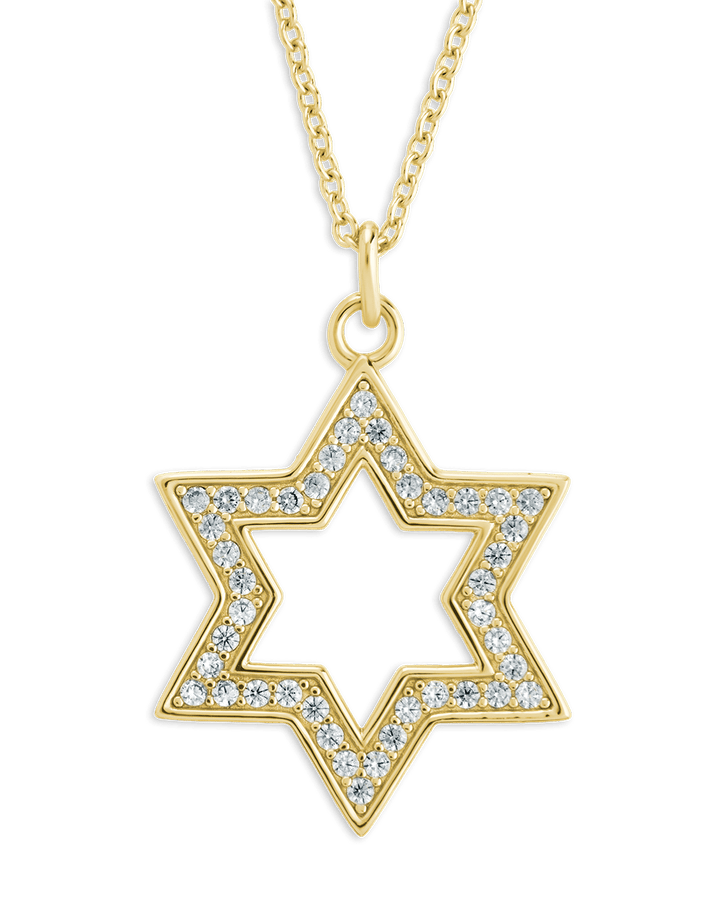 Star of David Pendant - Pave CZ