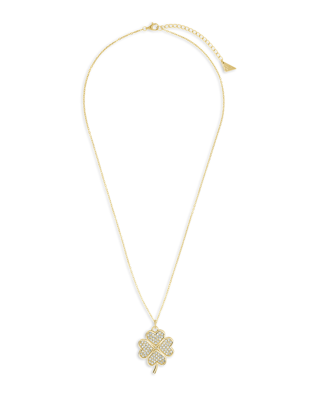 Shamrock Pendant - Pave CZ