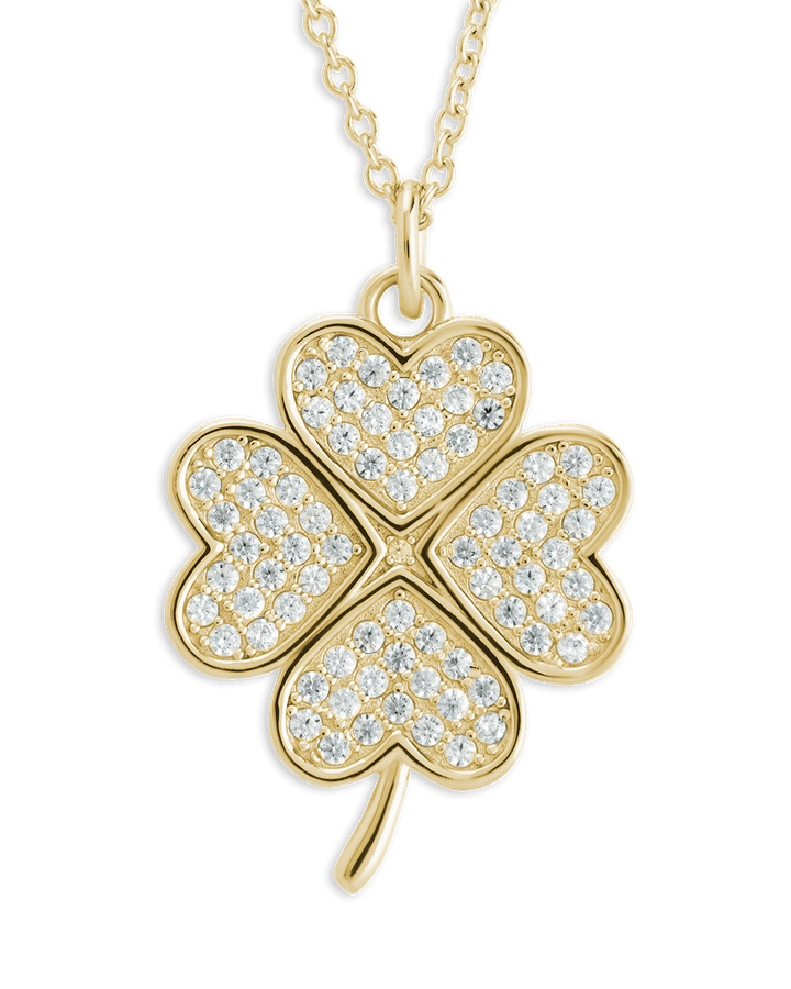 Shamrock Pendant - Pave CZ