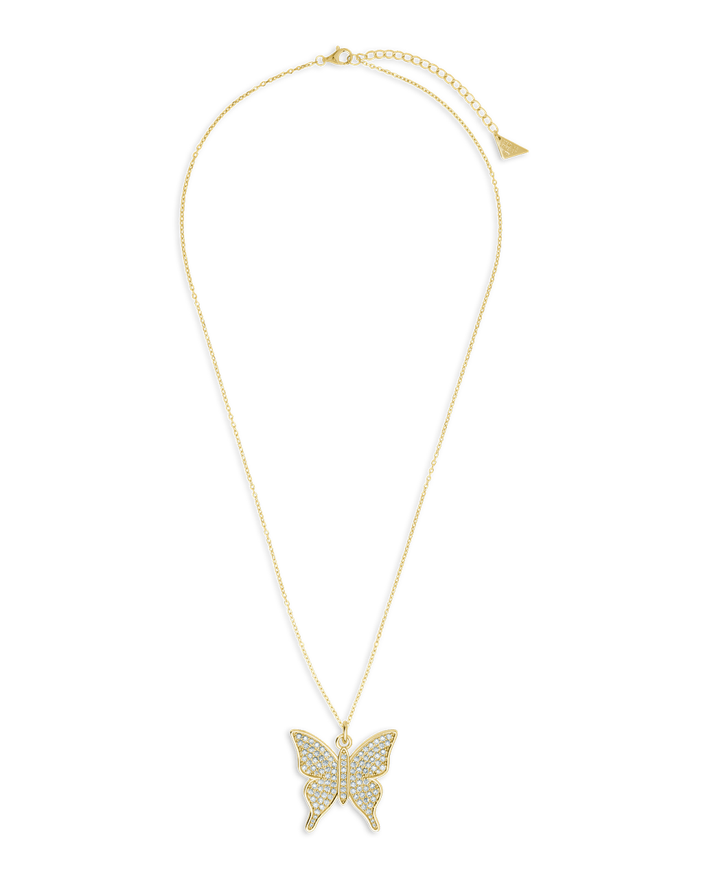 Butterfly CZ Pave Pendant