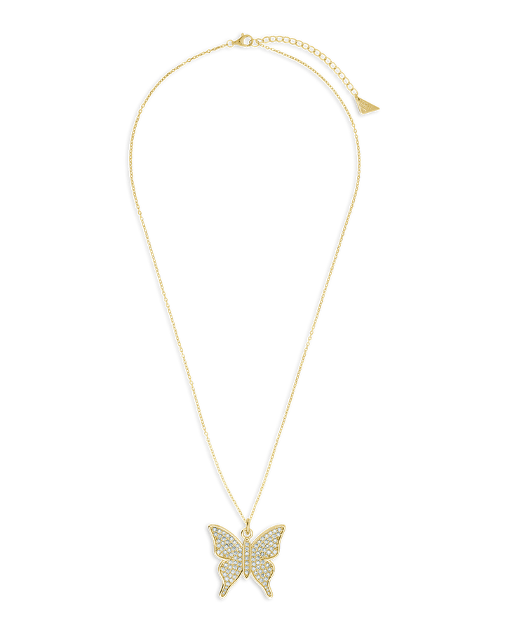 Butterfly CZ Pave Pendant