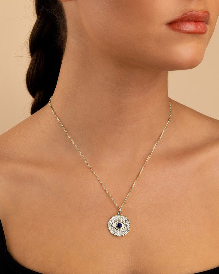 Evil Eye Pave CZ Pendant