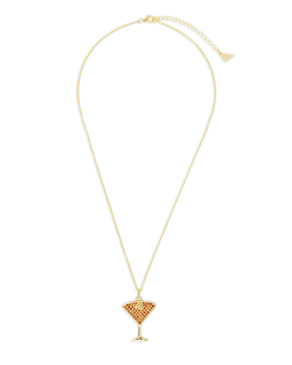 Espresso Martini Pave CZ Pendant