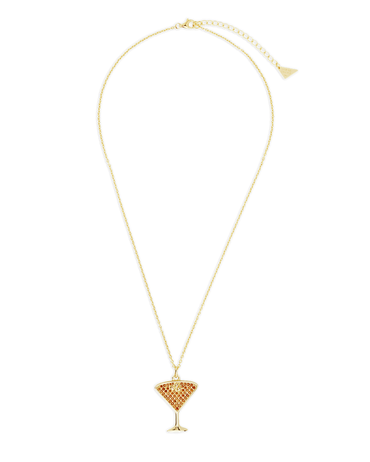 Espresso Martini Pave CZ Pendant