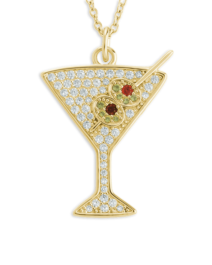 Dirty Martini Pave CZ Pendant