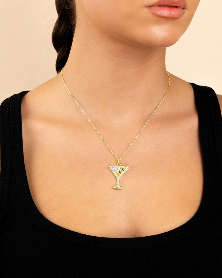 Dirty Martini Pave CZ Pendant