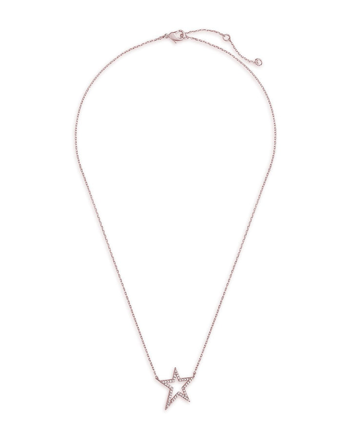 Sterling Silver CZ Star Necklace by Sterling Forever