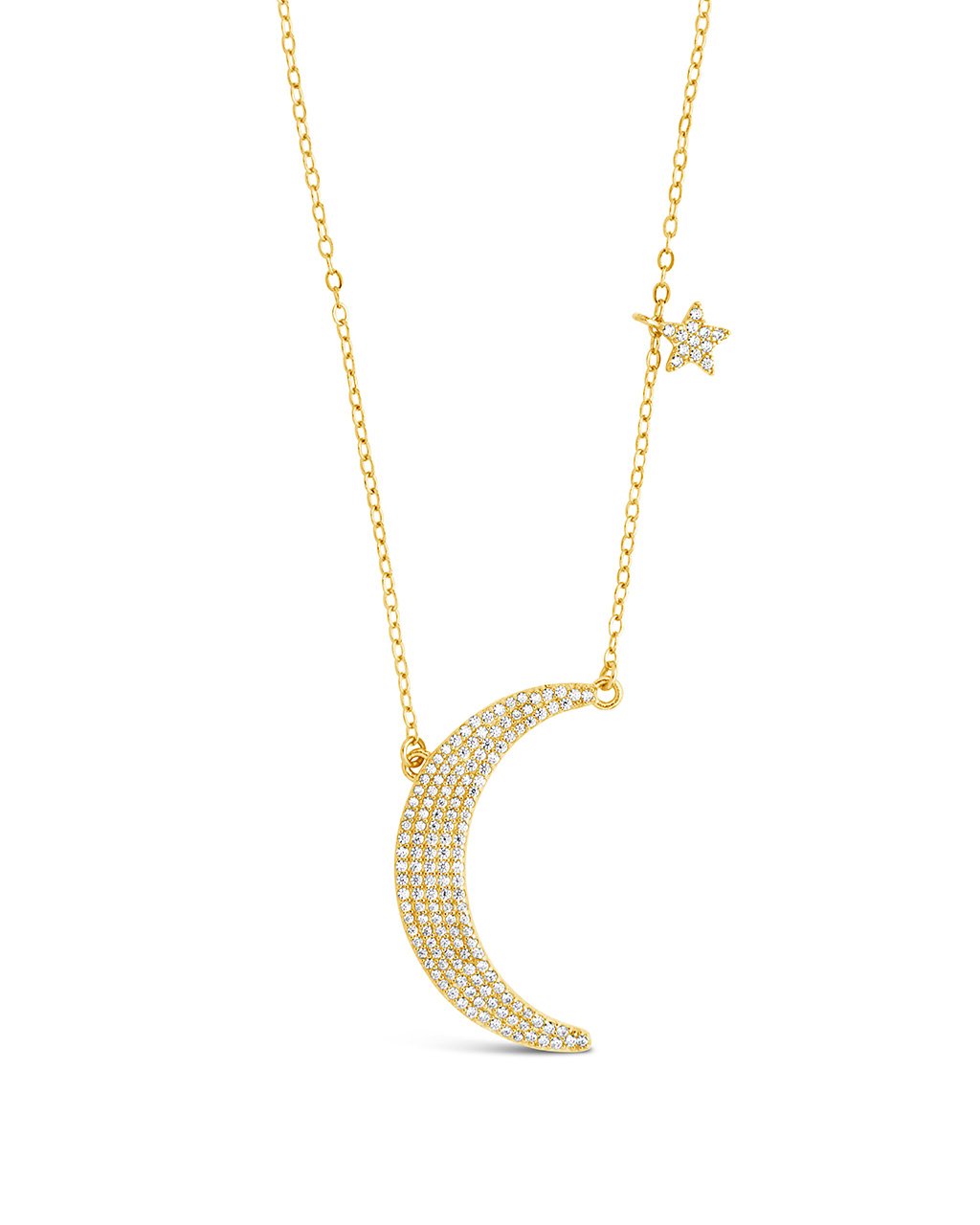 Crescent & Star Charm Necklace