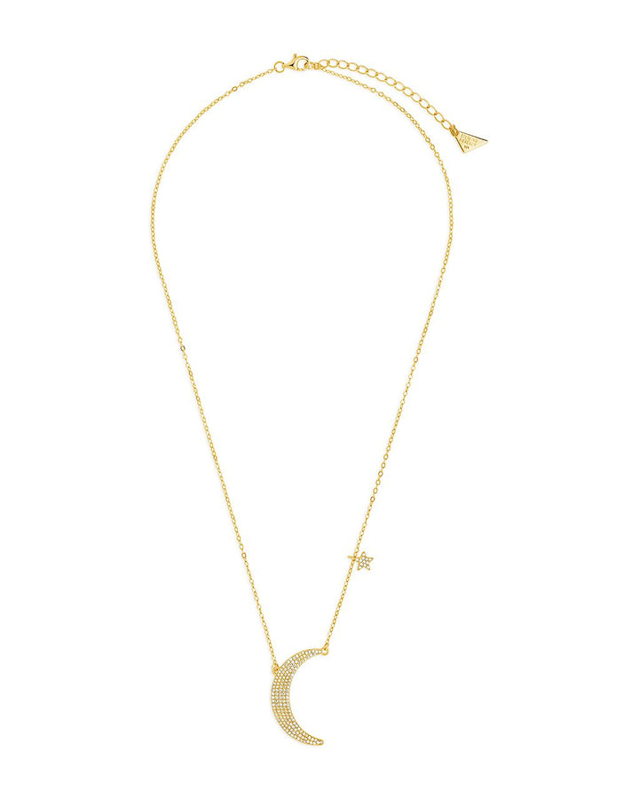 Crescent & Star Charm Necklace
