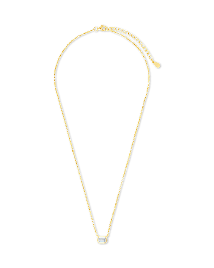 Emerald Bezel Set Pendant