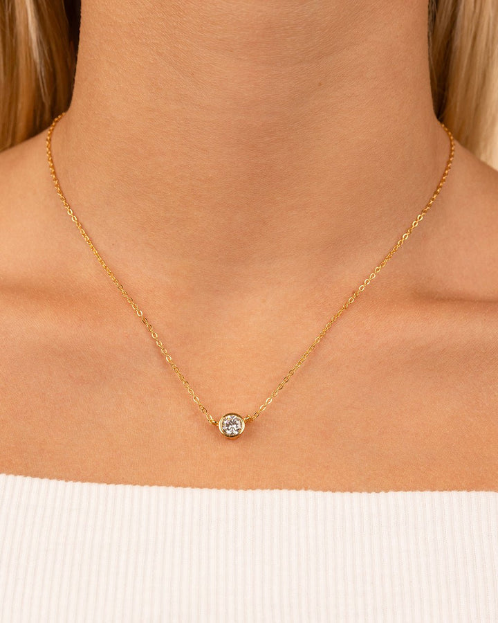 Round Bezel Set Pendant