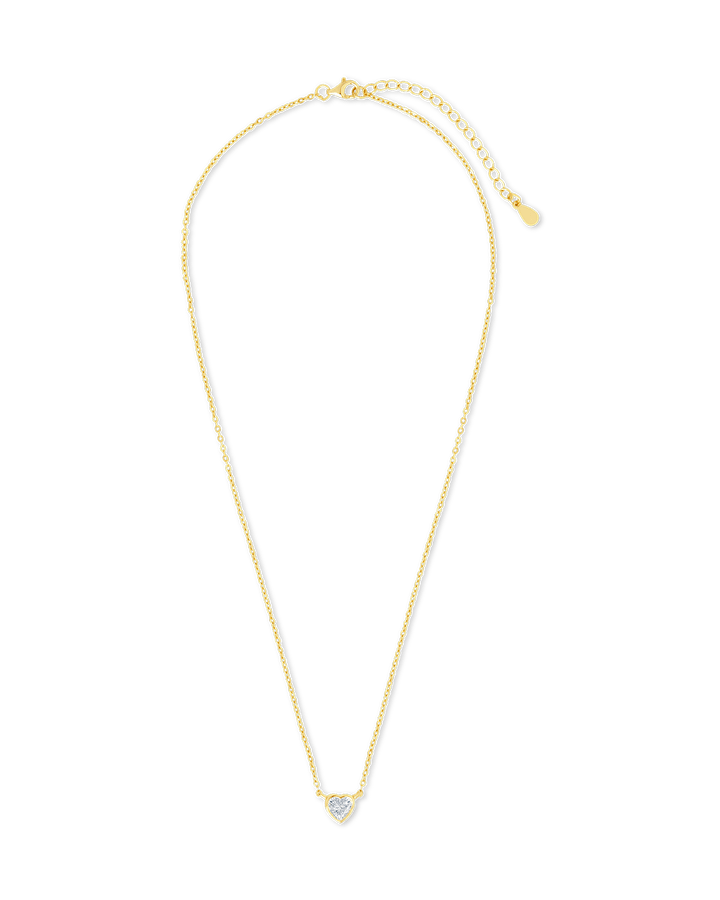 Heart Bezel Set Pendant