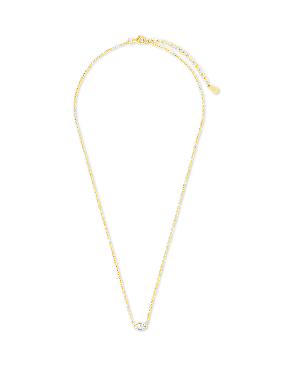 Marquise Bezel Set Pendant