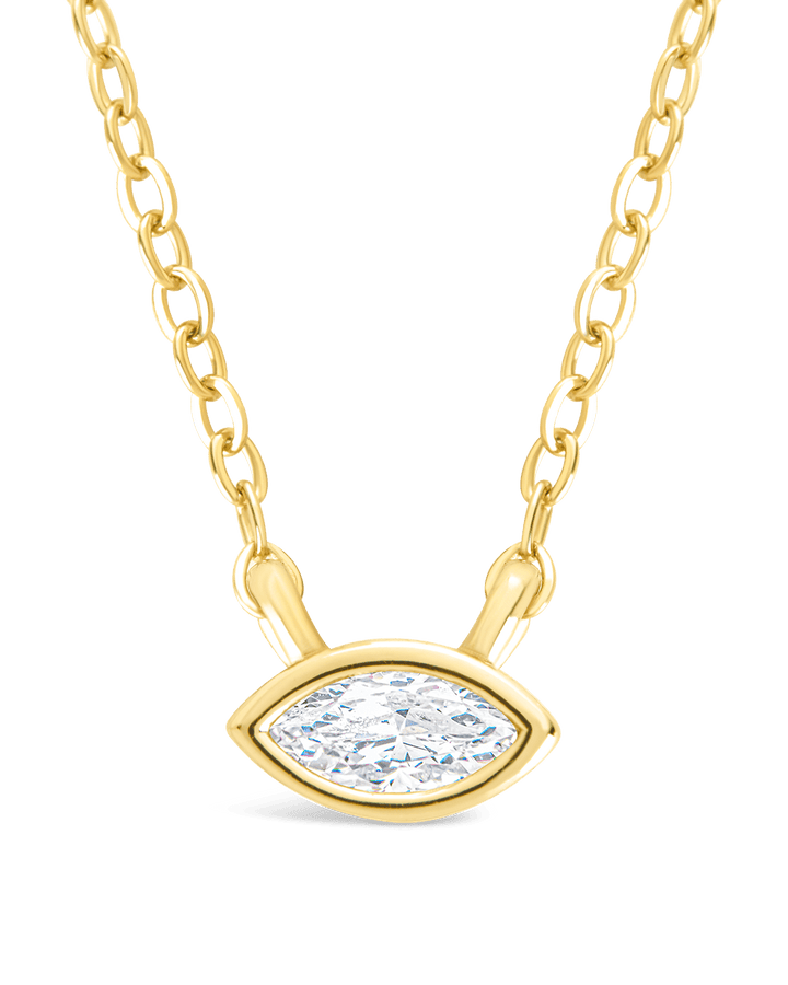 Marquise Bezel Set Pendant