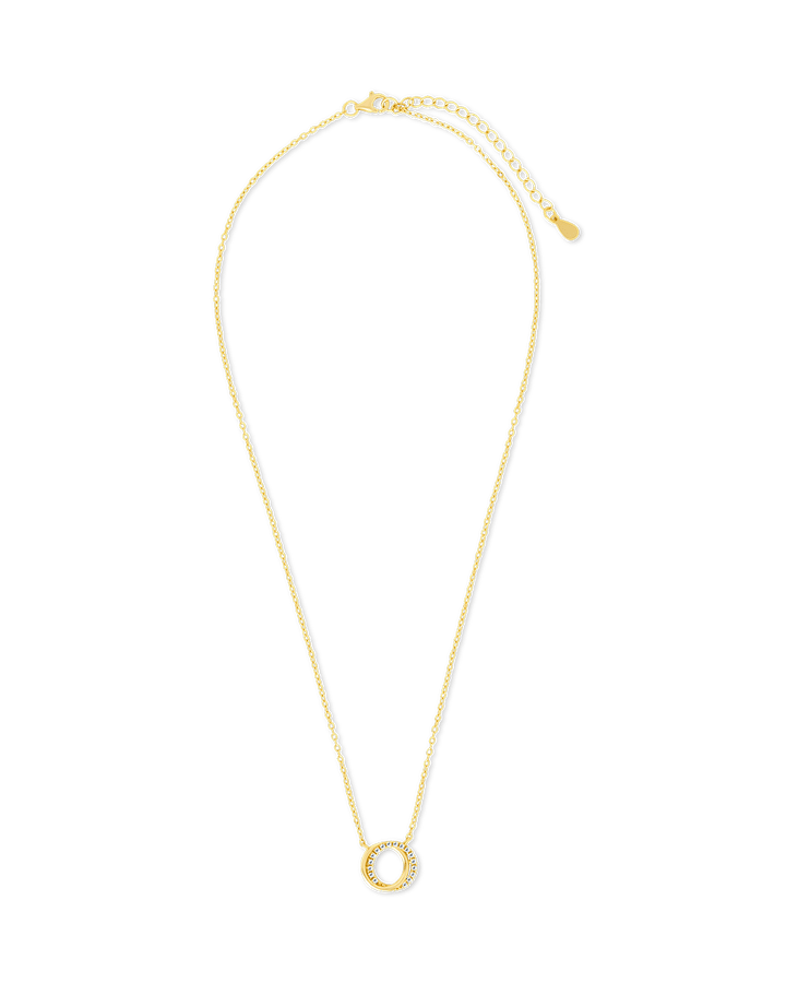 CZ Interlocking Circle Pendant