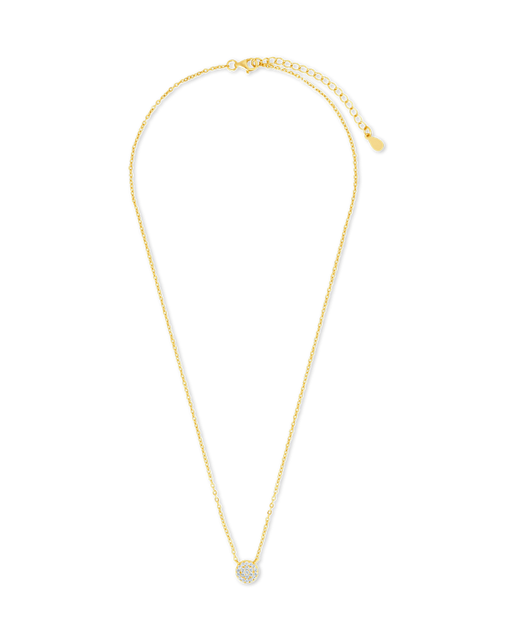 CZ Disc Pendant