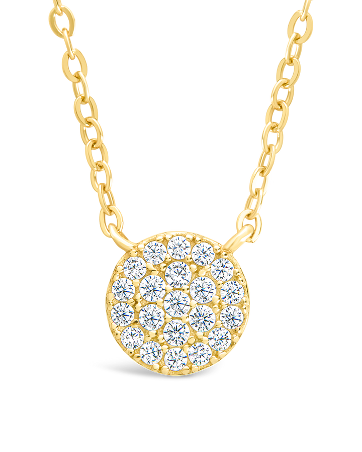 CZ Disc Pendant