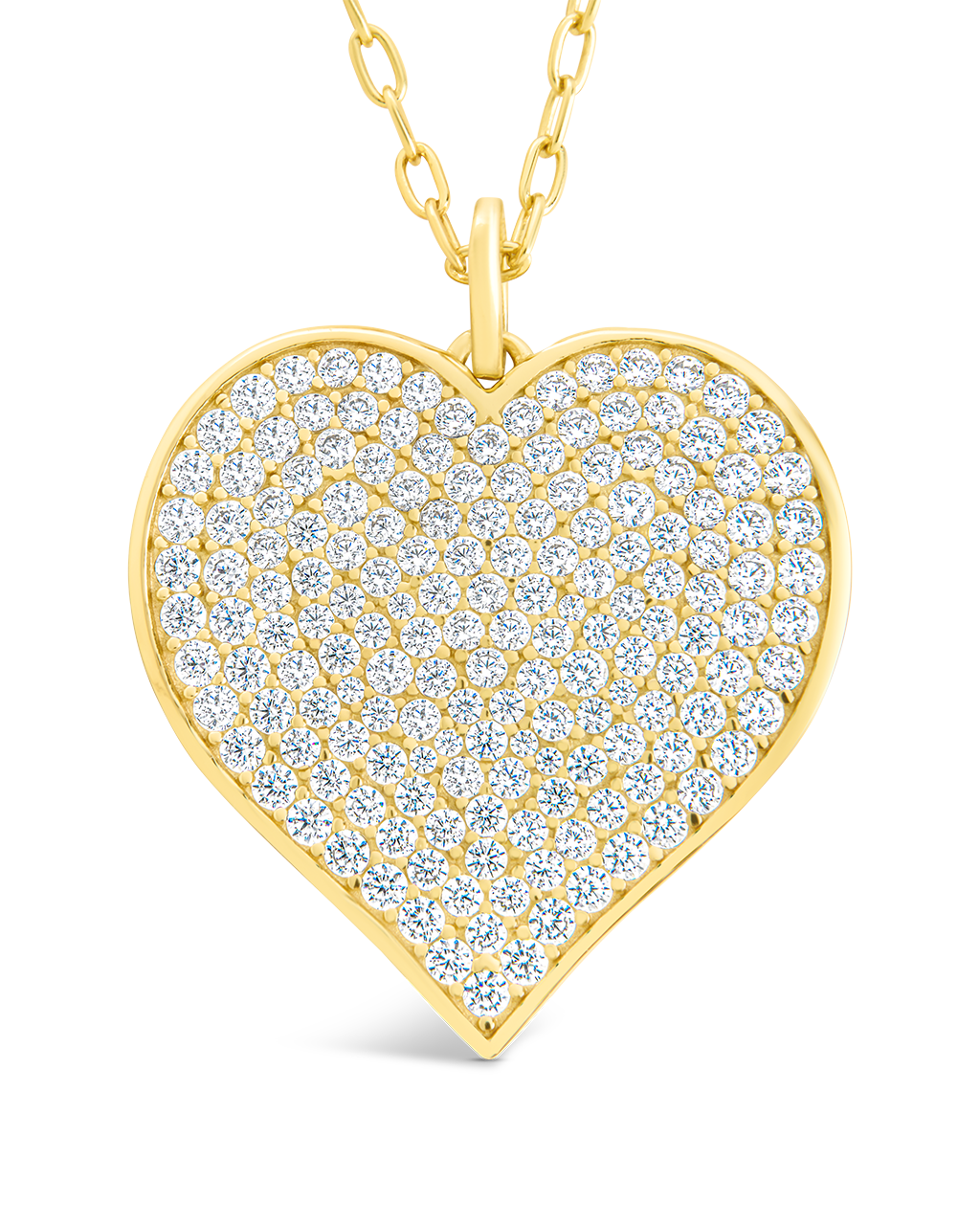 CZ Statement Heart Pendant