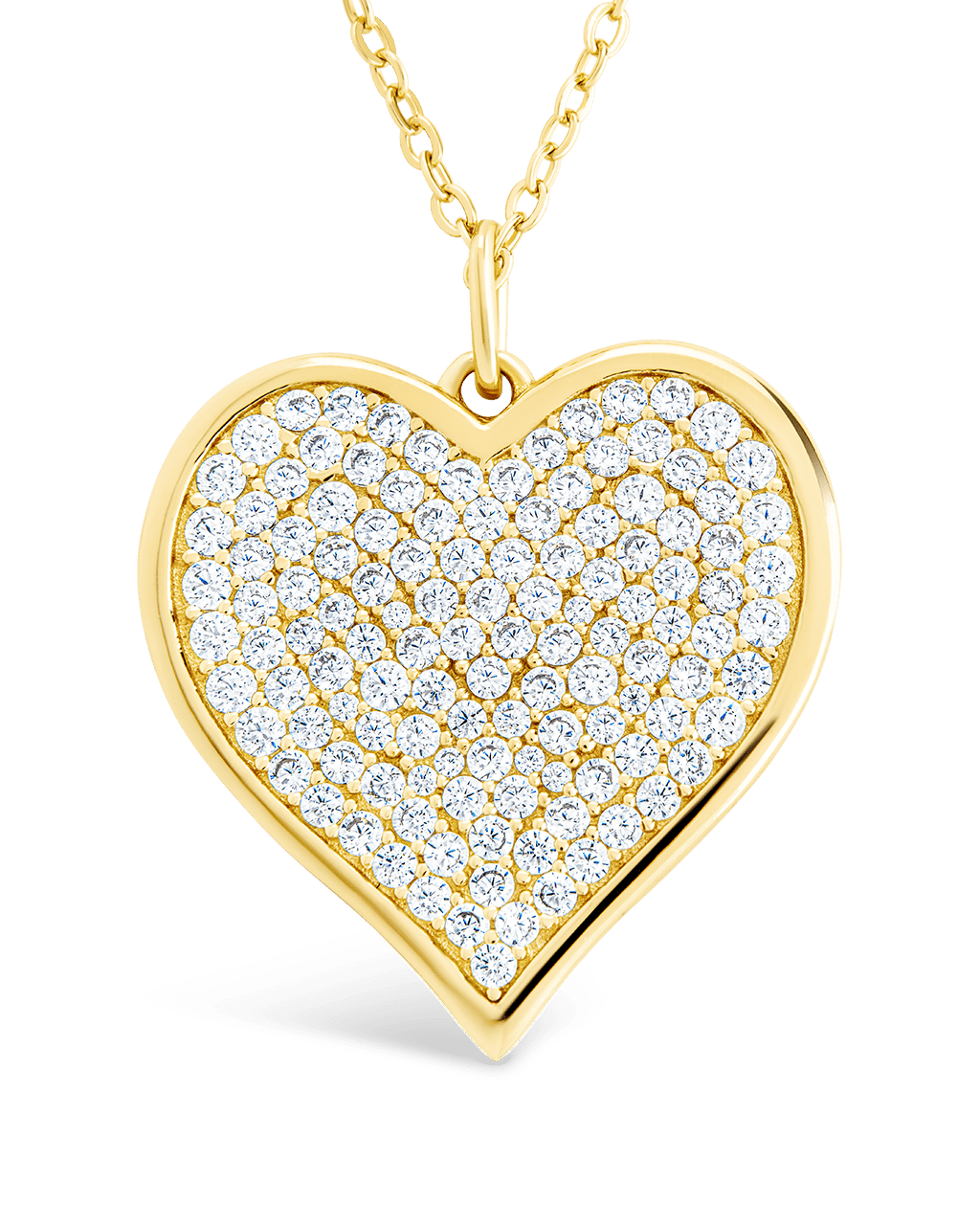 CZ Statement Heart Pendant