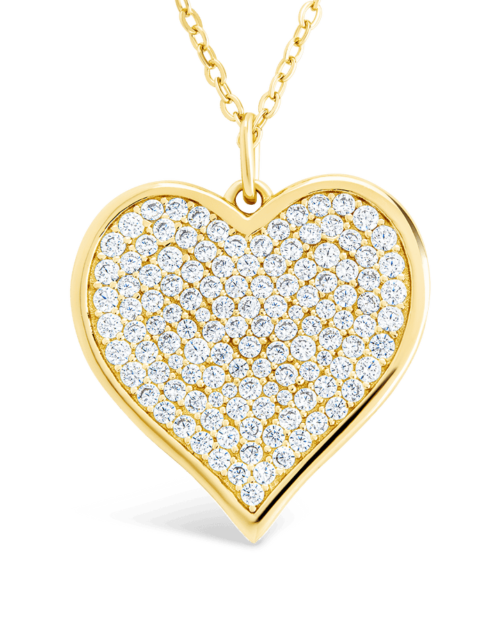 CZ Statement Heart Pendant