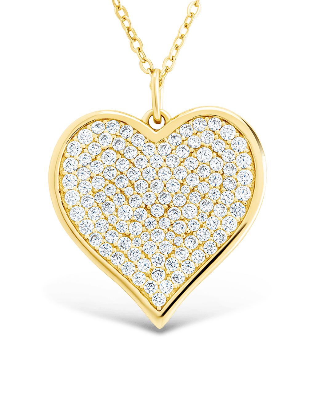 CZ Statement Heart Pendant