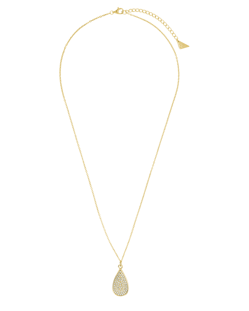 Tear Drop Pave CZ Pendant