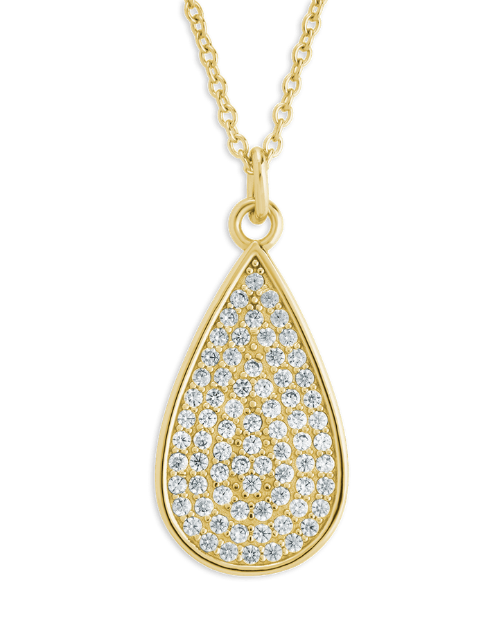 Tear Drop Pave CZ Pendant