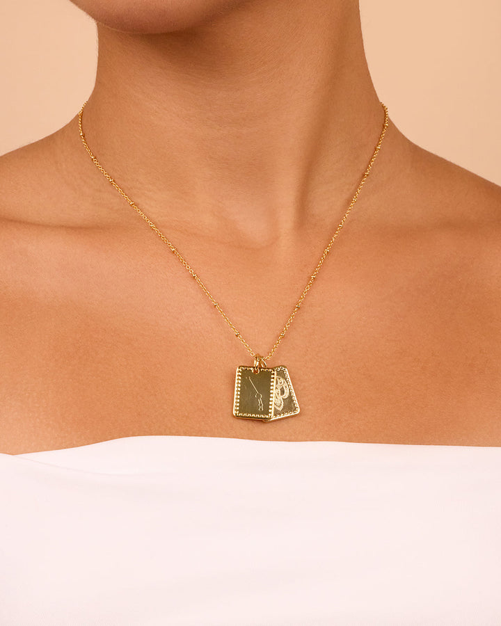Zodiac Tag Necklace