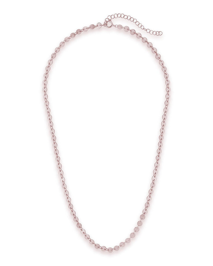 Mini Round Disk Chain Necklace