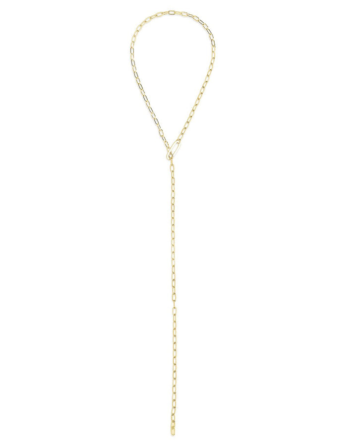 Chain Link Lariat Necklace by Sterling Forever