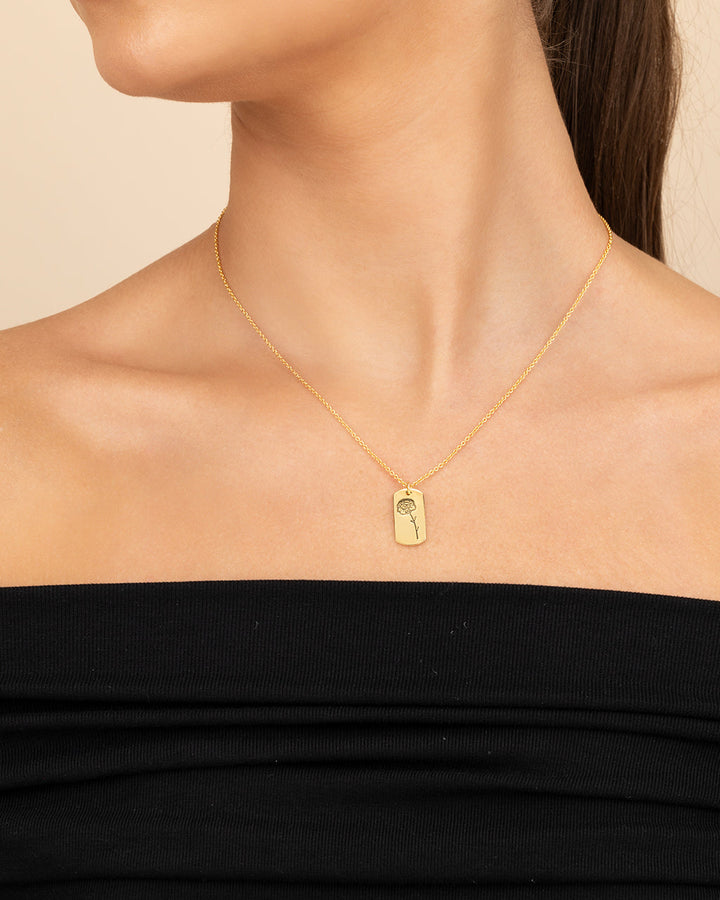 Birth Flower Pendant