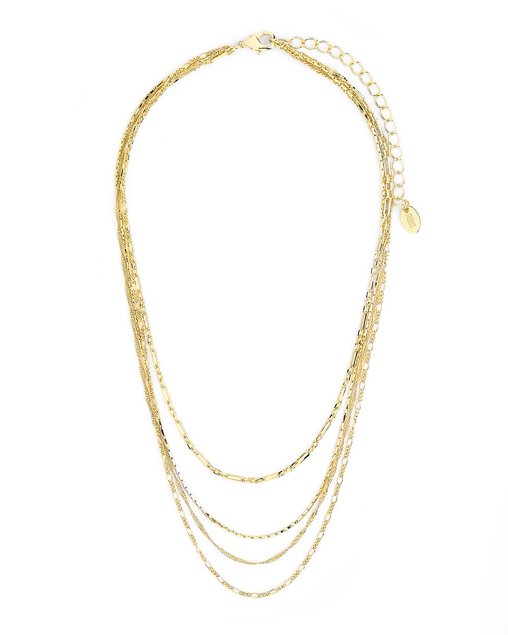 Multi Chain Layered Necklace by Sterling Forever