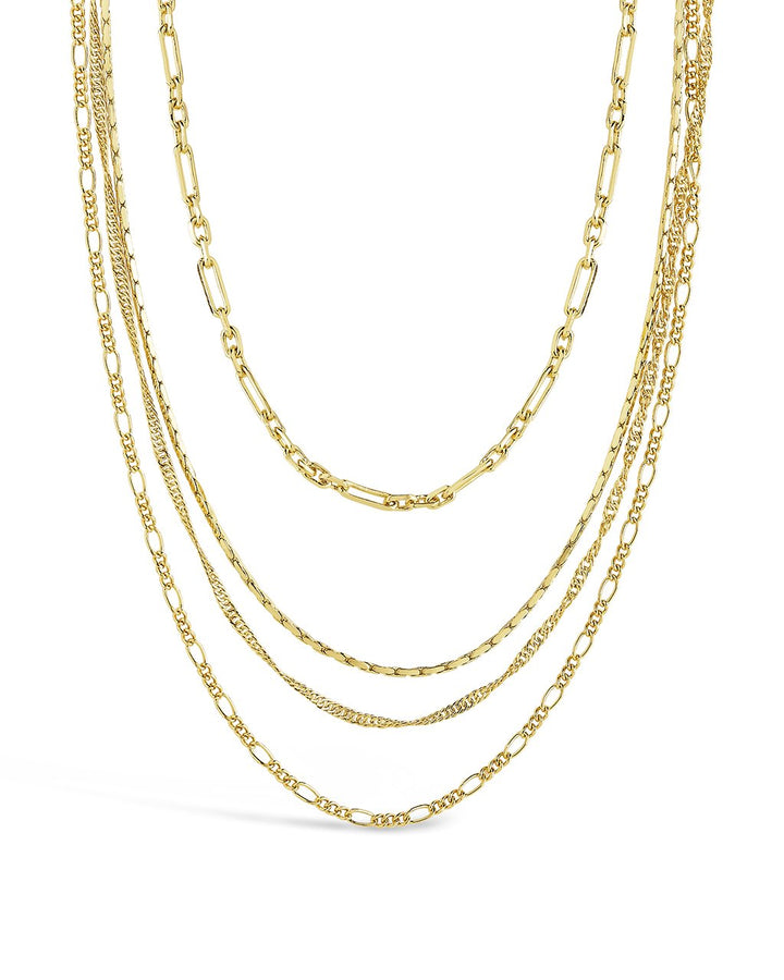 Multi Chain Layered Necklace by Sterling Forever