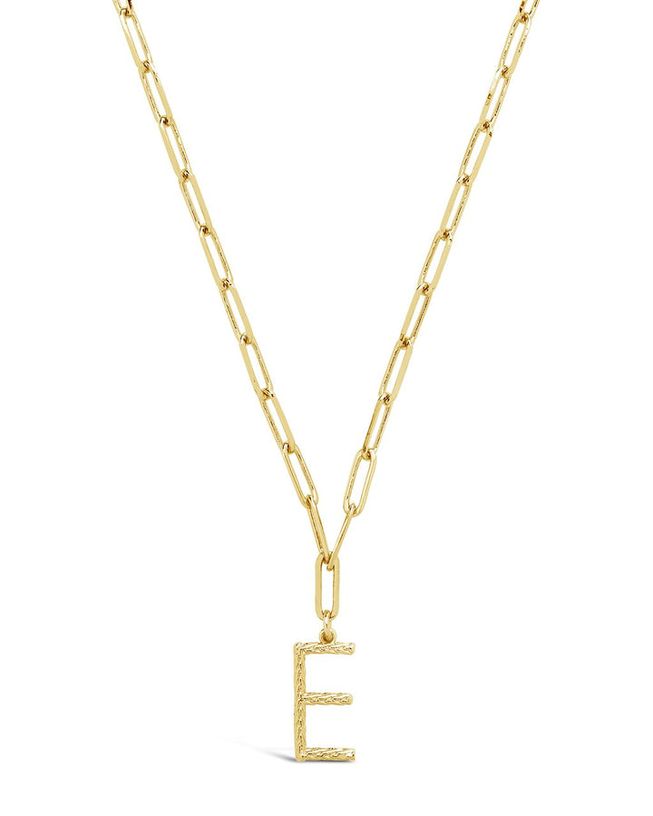 Braided Initial Pendant Necklace