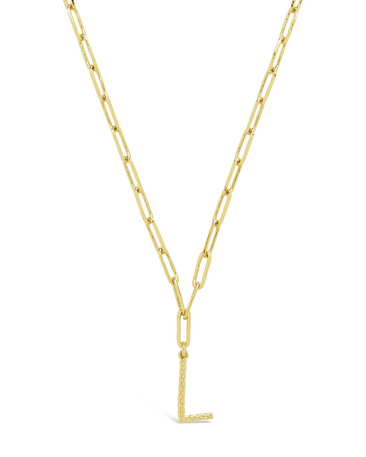 Braided Initial Pendant Necklace