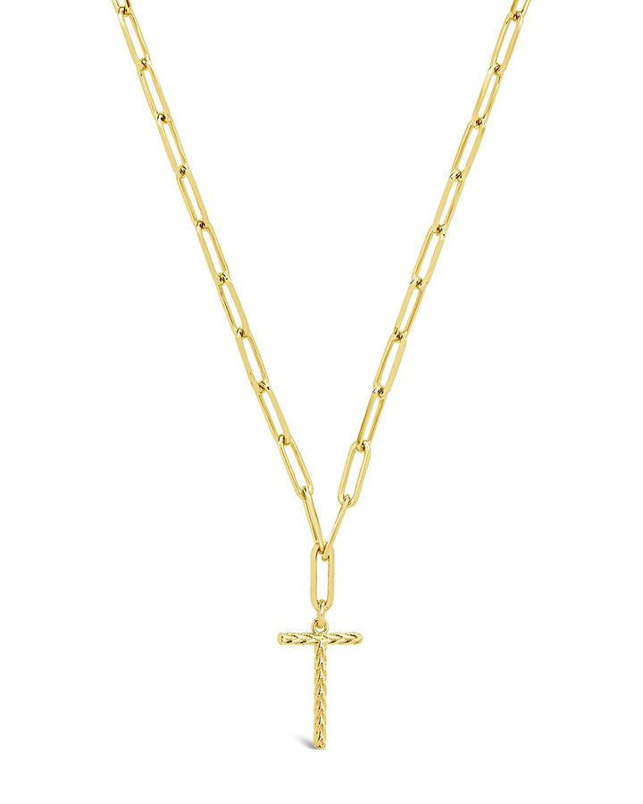Braided Initial Pendant Necklace