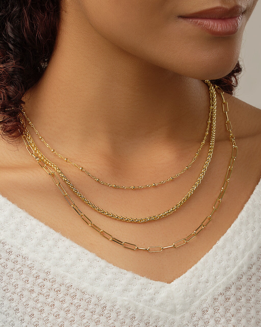 Parisa Layered Chain Necklace by Sterling Forever