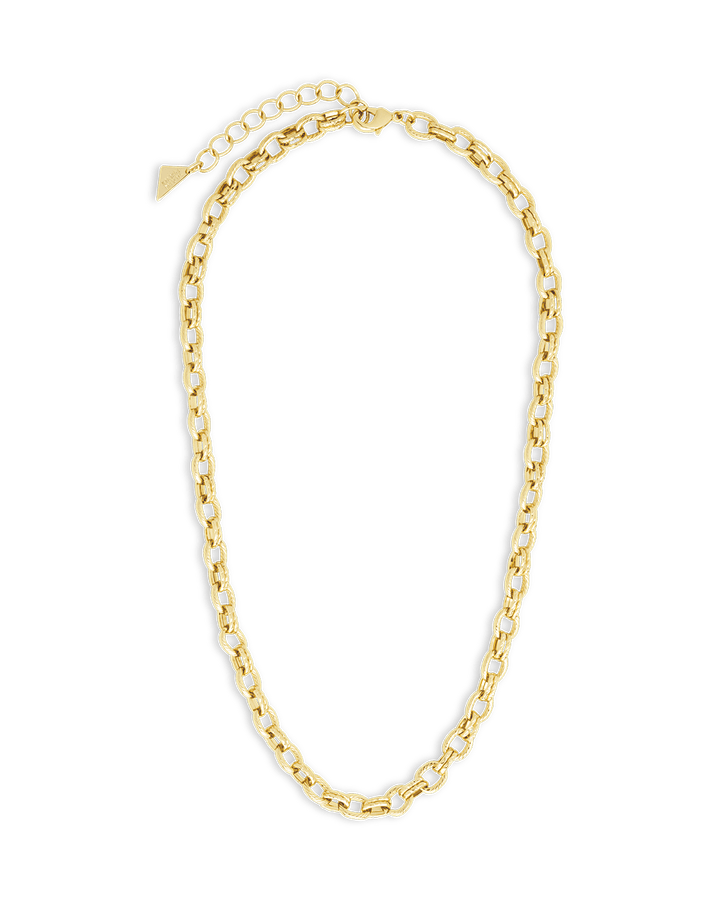 Kamora Textured Chain Link Necklace