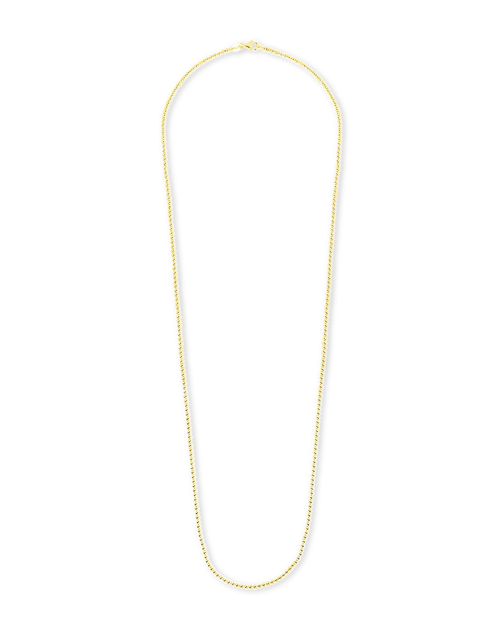 Basia Dainty Beaded Chain Necklace