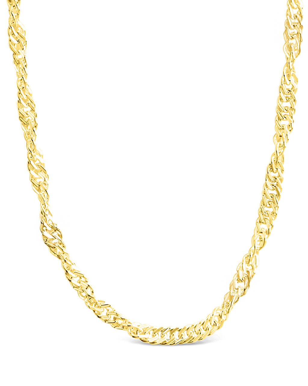 Janina Delicate Twisted Chain Necklace