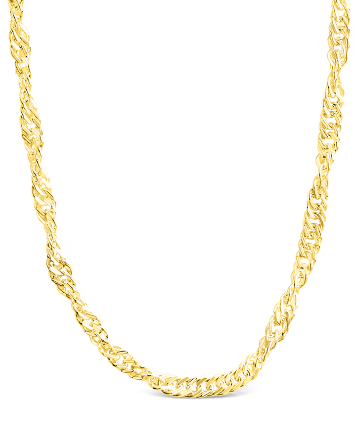Janina Delicate Twisted Chain Necklace