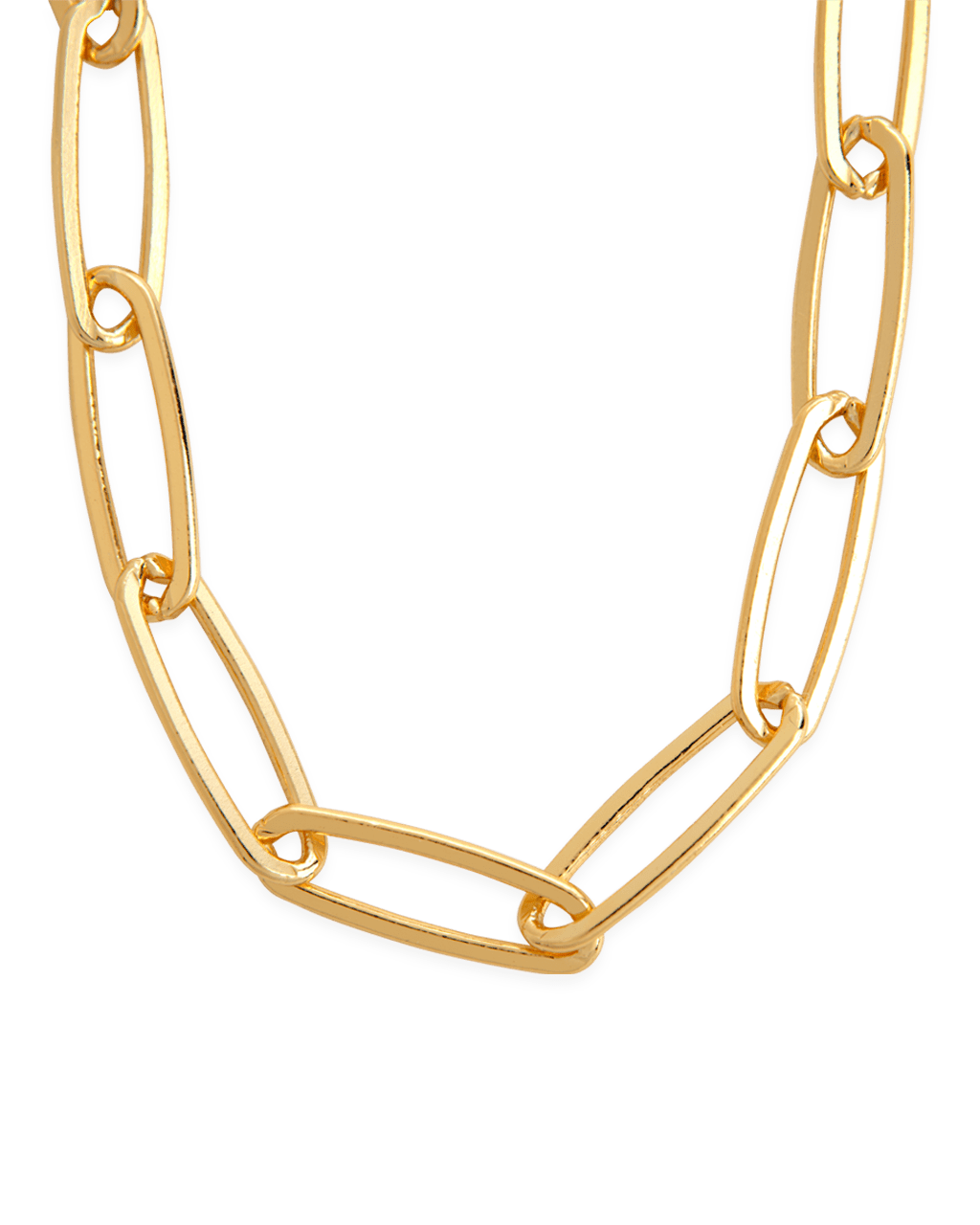 Paperclip Chain Necklace - Large Elongated