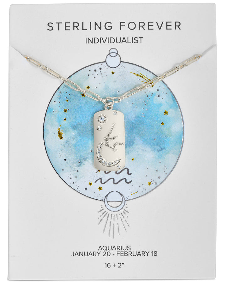 Constellation Dog Tag Pendant Necklace