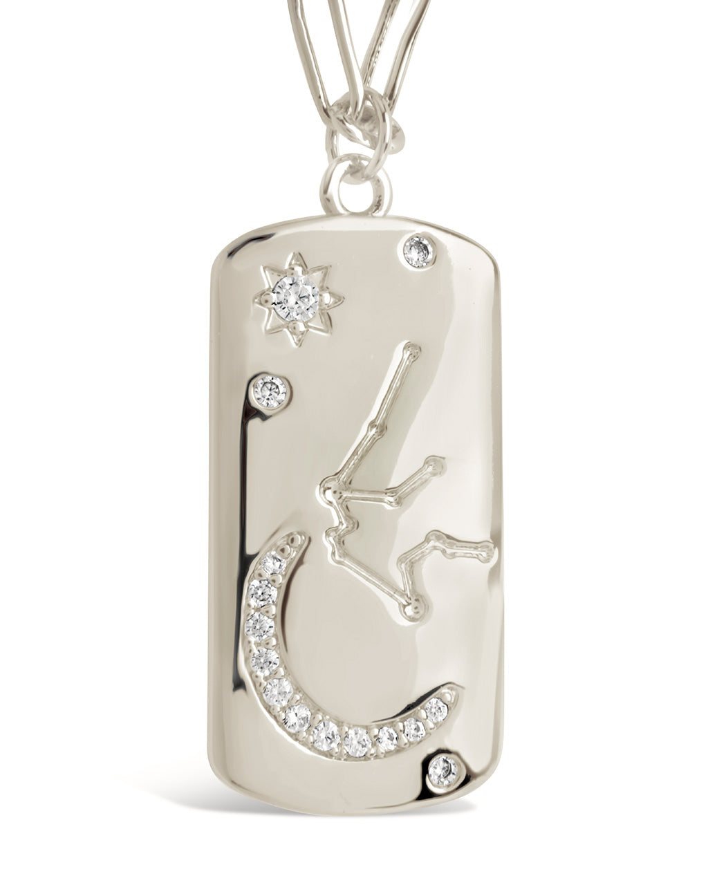 Constellation Dog Tag Pendant Necklace