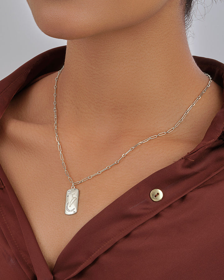 Constellation Dog Tag Pendant Necklace