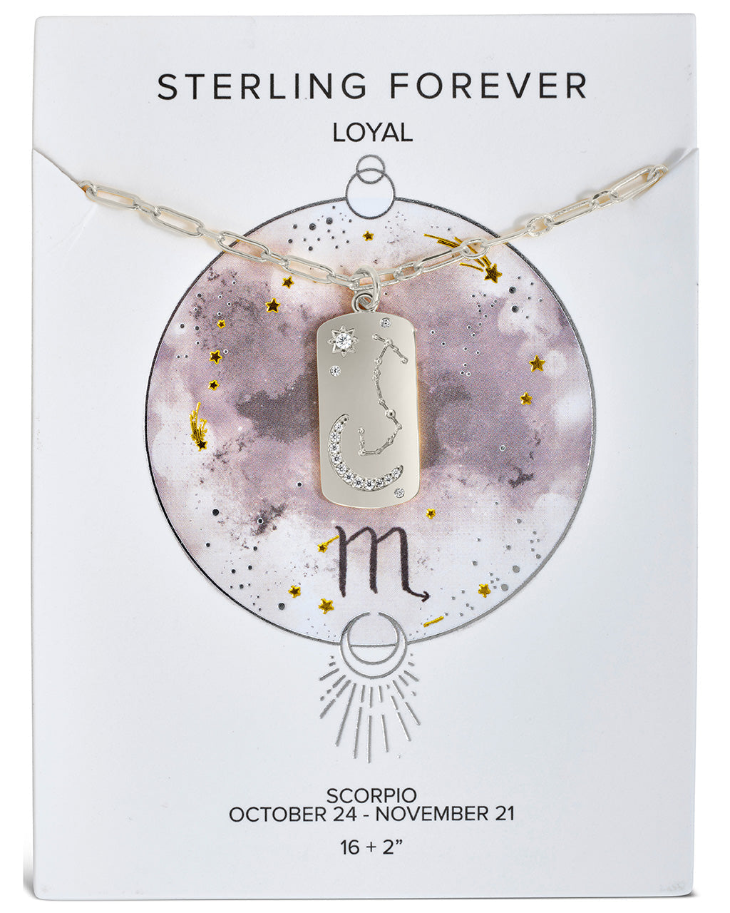 Constellation Dog Tag Pendant Necklace