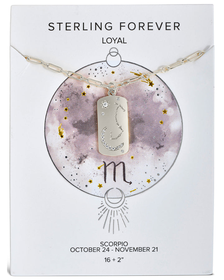 Constellation Dog Tag Pendant Necklace