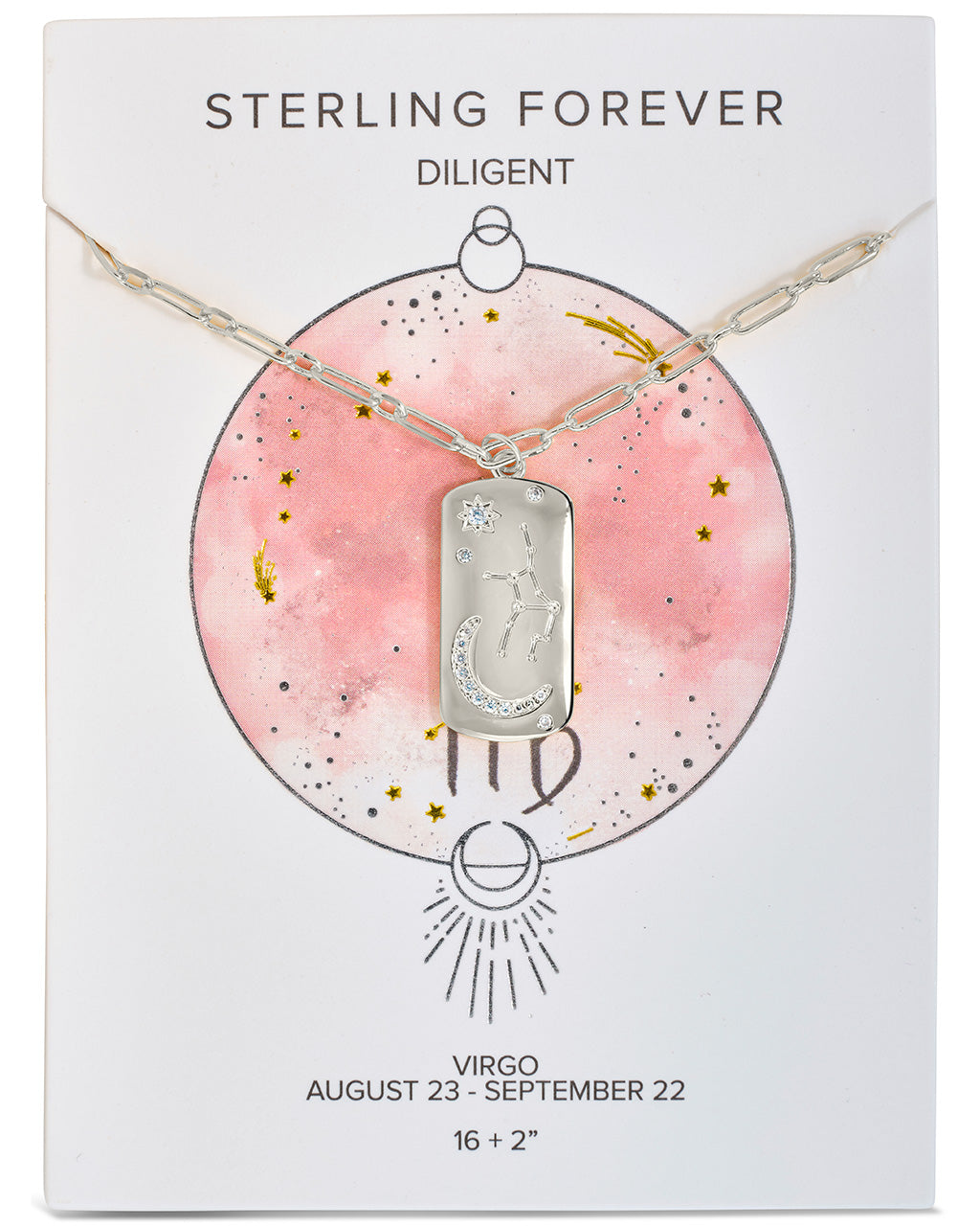 Constellation Dog Tag Pendant Necklace