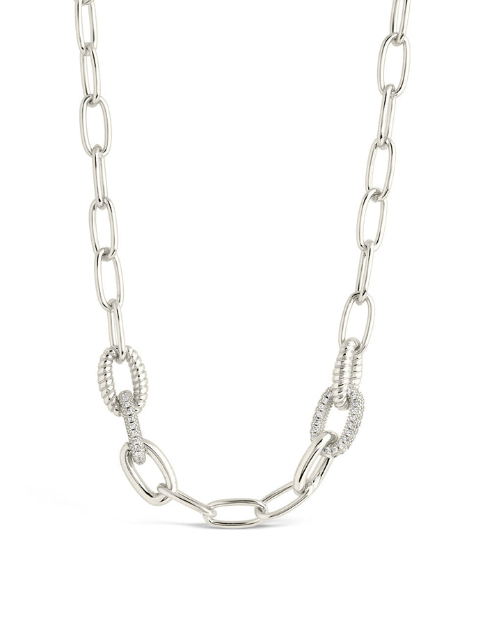 Samar CZ-Encrusted Chain Link Necklace
